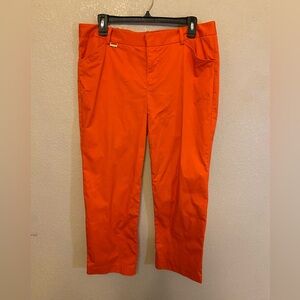 Ralph Lauren Women's Orange Golf Capris, Size 10
